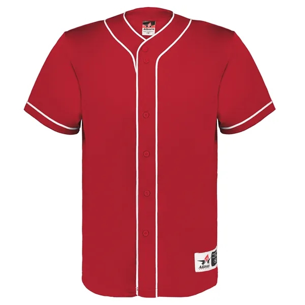 Diamond Full-Button Baseball Jersey. Crafted for durability and comfort, this jersey... from ASI 37461 Augusta Sportswear