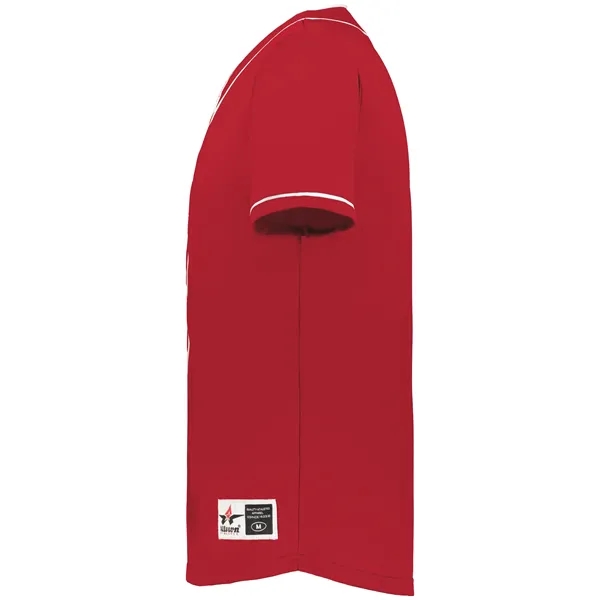 Diamond Full-Button Baseball Jersey. Crafted for durability and comfort, this jersey... from ASI 37461 Augusta Sportswear