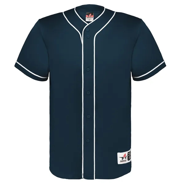 Diamond Full-Button Baseball Jersey. Crafted for durability and comfort, this jersey... from ASI 37461 Augusta Sportswear