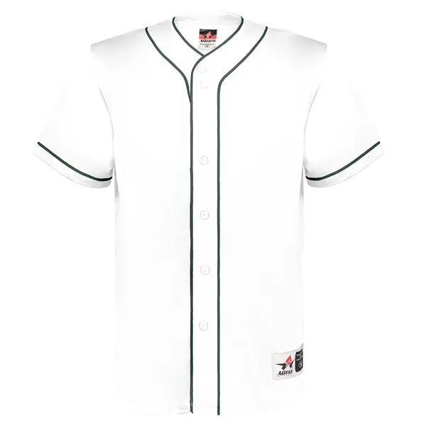 Diamond Full-Button Baseball Jersey. Crafted for durability and comfort, this jersey... from ASI 37461 Augusta Sportswear