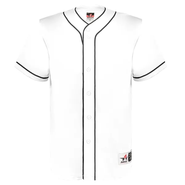 Diamond Full-Button Baseball Jersey. Crafted for durability and comfort, this jersey... from ASI 37461 Augusta Sportswear
