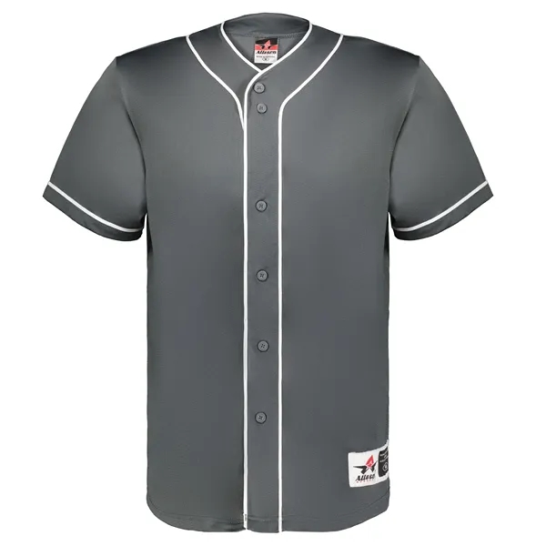 Diamond Full-Button Baseball Jersey. Crafted for durability and comfort, this jersey... from ASI 37461 Augusta Sportswear