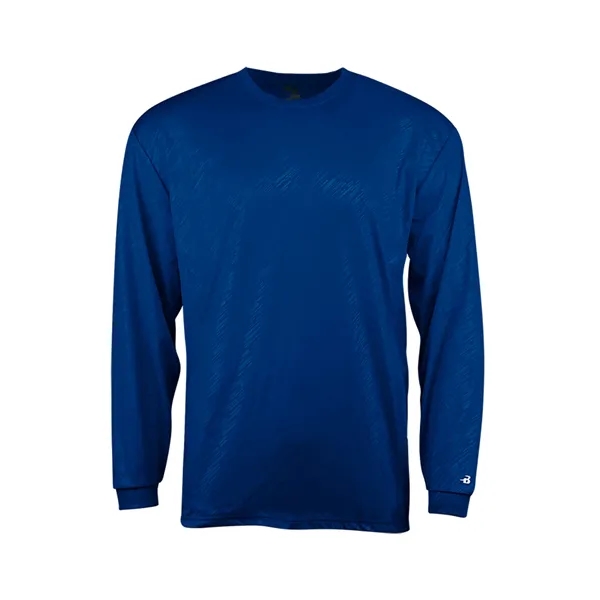 The Line Embossed Youth Long Sleeve Tee combines performance and style... from ASI 37461 Augusta Sportswear