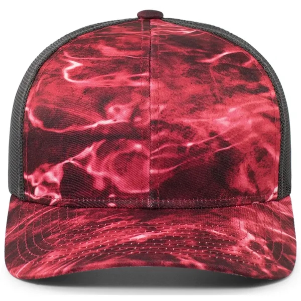 The Trucker Snapback is built for rugged outdoor style and breathable... from ASI 37461 Augusta Sportswear / Pacific Headwear