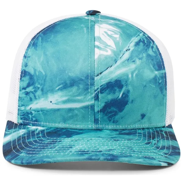 The Trucker Snapback is built for rugged outdoor style and breathable... from ASI 37461 Augusta Sportswear / Pacific Headwear