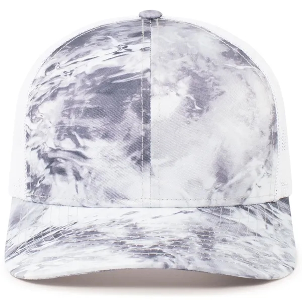 The Trucker Snapback is built for rugged outdoor style and breathable... from ASI 37461 Augusta Sportswear / Pacific Headwear