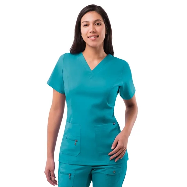 Adar Pro Women's Elevated V-Neck Scrub Top... from ASI 86018 Scrub Authority / Uniform Stores