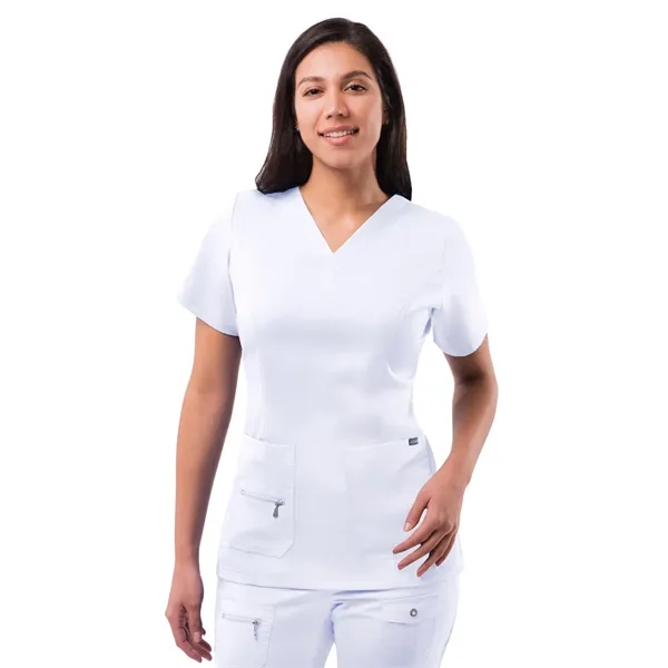 Adar Pro Women's Elevated V-Neck Scrub Top... from ASI 86018 Scrub Authority / Uniform Stores
