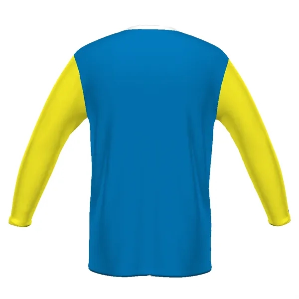 Adult Long sleeve tee. 5.6 ounce 95% polyester/5% spandex wicking knit.... from ASI 37461 Augusta Sportswear / Holloway Sportswear