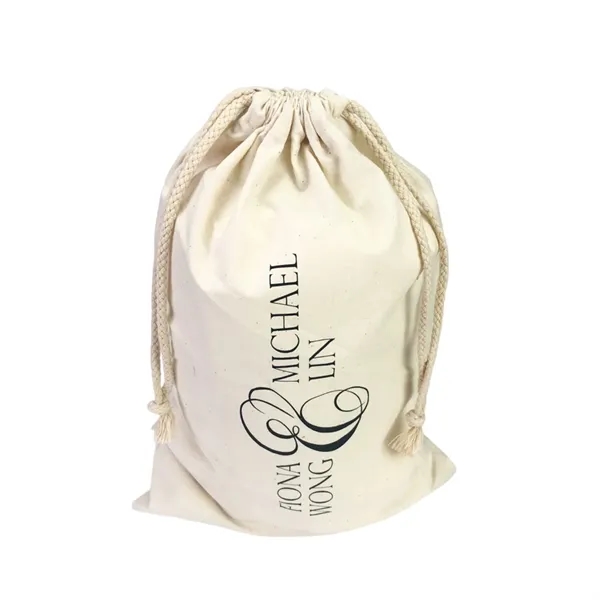 Cotton drawstring gift pouch bag plus 1c1p silkscreen imprint plus standard... from ASI 37218 Athena Promo (tm)