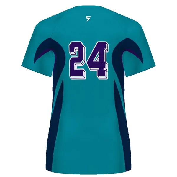 Ladies' Turbo V-Neck Soccer Jersey. 100% polyester wicking knit.... from ASI 37461 Augusta Sportswear