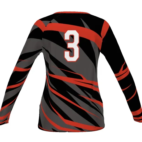 Girls' Long Sleeve Volleyball Jersey. 100% polyester interlock smooth knit.... from ASI 37461 Augusta Sportswear