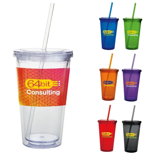 Double Wall Acrylic Tumbler - 18 oz.... from ASI 40480 Koozie Group / Norwood