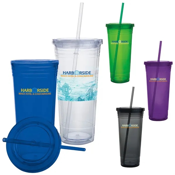 Double Wall Acrylic Tumbler - 24 oz.... from ASI 40480 Koozie Group / Norwood