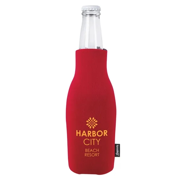 Koozie® Zip-Up Bottle Cooler with Opener... from ASI 40480 Koozie Group / Norwood