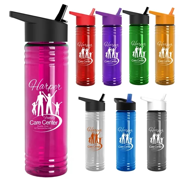 Garyline® Slim Fit Bottle with Flip-Straw Lid - 24 oz.... from ASI 40480 Koozie Group