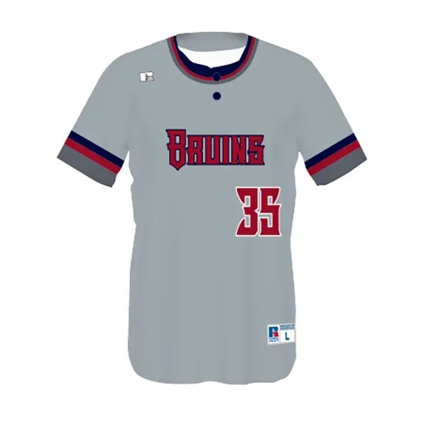 Youth Two-Button Baseball Jersey, Two-Button Performance Mesh Baseball Jersey. 92% polyester/8%... from ASI 37461 Augusta Sportswear