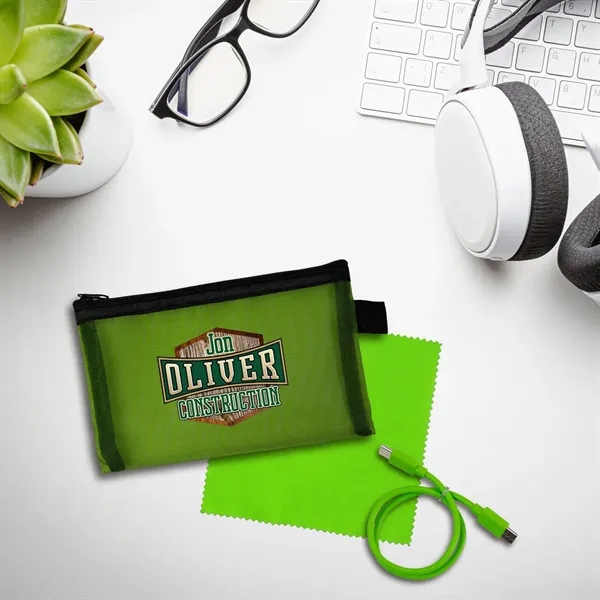 Large Mesh C to C Cable & Cloth Set... from ASI 30208 A P Specialties / AP Specialties