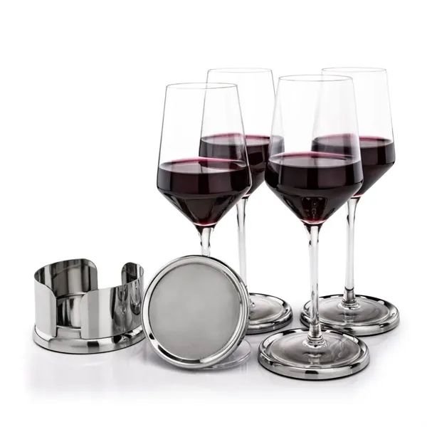 The Baldoni Coasters & Wine Set blends refined design with practical... from ASI 84592 St Regis Group