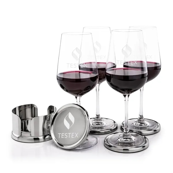 The Baldoni Coasters & Wine Set blends refined design with practical... from ASI 84592 St Regis Group