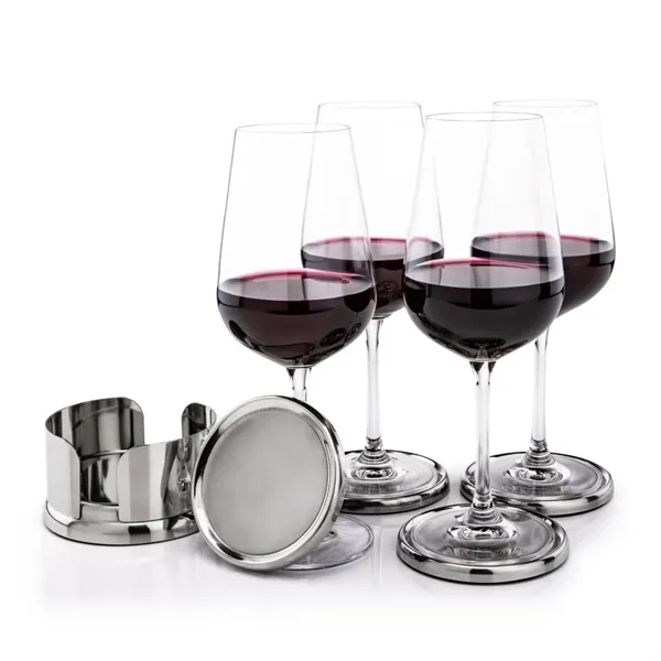 The Baldoni Coasters & Wine Set blends refined design with practical... from ASI 84592 St Regis Group