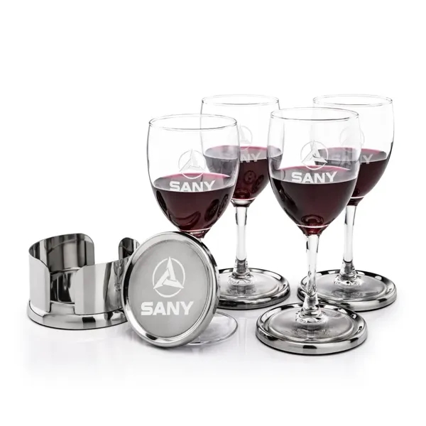 The Baldoni Coasters & Wine Set blends refined design with practical... from ASI 84592 St Regis Group