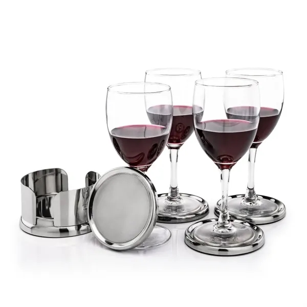 The Baldoni Coasters & Wine Set blends refined design with practical... from ASI 84592 St Regis Group