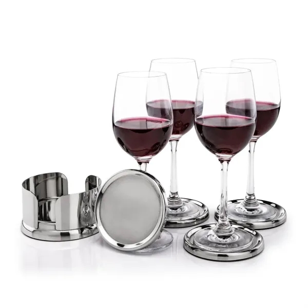 The Baldoni Coasters & Wine Set blends refined design with practical... from ASI 84592 St Regis Group
