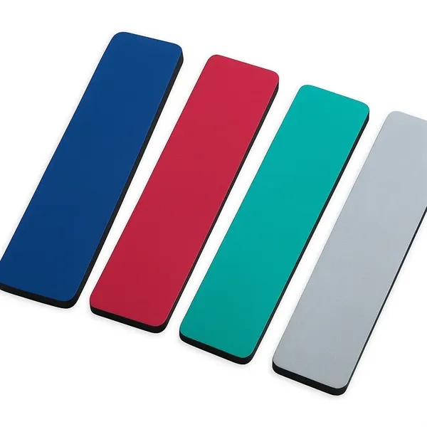 Soft ergonomic wrist rest with non-slip rubber foam base and custom... from ASI 64845 Kin Image Inc / Himmers International Inc. DBA Kin Image Inc