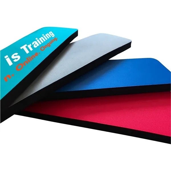 Soft ergonomic wrist rest with non-slip rubber foam base and custom... from ASI 64845 Kin Image Inc / Himmers International Inc. DBA Kin Image Inc