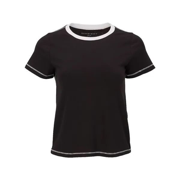 Boxercraft Women's Contrast Stitch Baby Tee... from ASI 84358 S&S Activewear