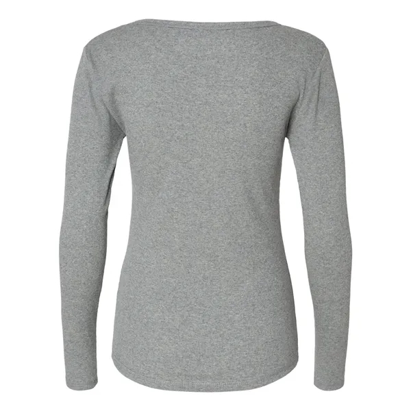 Boxercraft Women's Harper Long Sleeve Henley... from ASI 84358 S&S Activewear