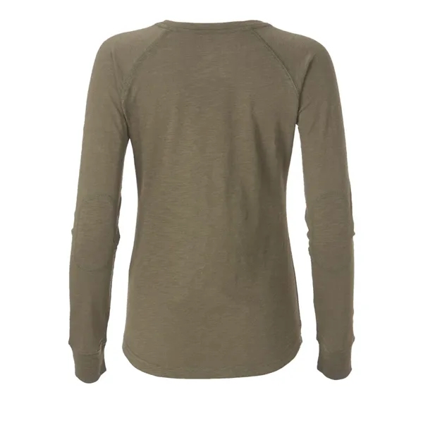 Boxercraft Women's Solid Preppy Patch Long Sleeve T-Shirt... from ASI 84358 S&S Activewear