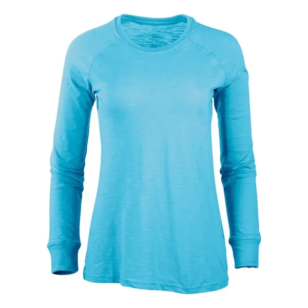 Boxercraft Women's Solid Preppy Patch Long Sleeve T-Shirt... from ASI 84358 S&S Activewear