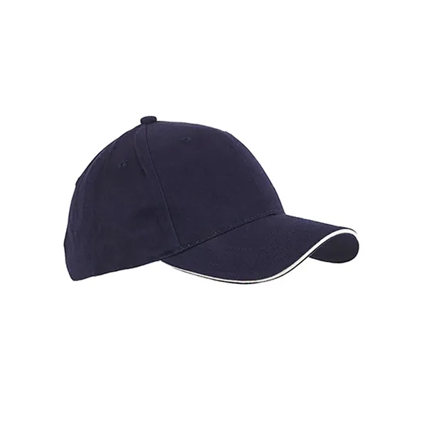Big Accessories Brushed Twill Sandwich Cap... from ASI 84358 S&S Activewear