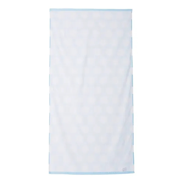 Cotton polka dot velour beach towel, 30" x 60". Blank.... from ASI 84358 S&S Activewear