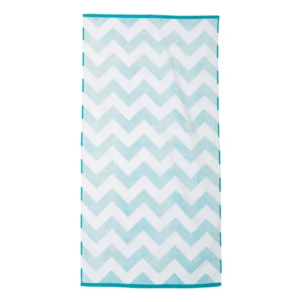 Carmel Towel Company Chevron Velour Beach Towel, blank.... from ASI 84358 S&S Activewear