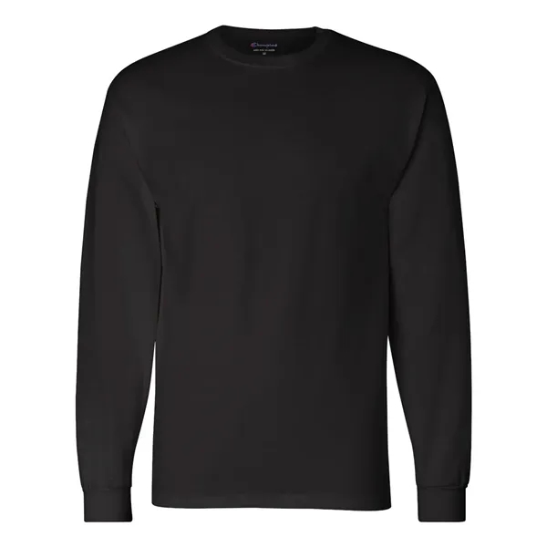 Imported 100% cotton long sleeve T-shirt with taped crew neck, rib... from ASI 84358 S&S Activewear