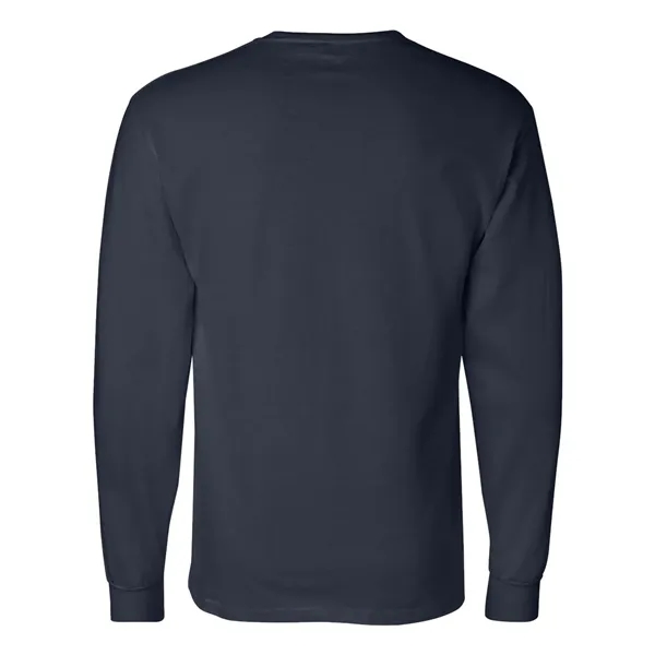 Imported 100% cotton long sleeve T-shirt with taped crew neck, rib... from ASI 84358 S&S Activewear