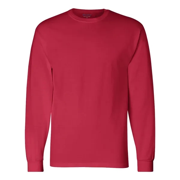 Imported 100% cotton long sleeve T-shirt with taped crew neck, rib... from ASI 84358 S&S Activewear