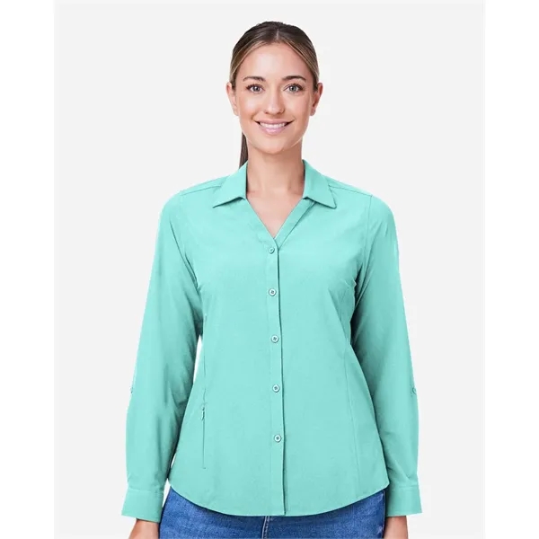 CORE365 Women's Ultra UVP® Long-Sleeve Marina Shirt... from ASI 84358 S&S Activewear