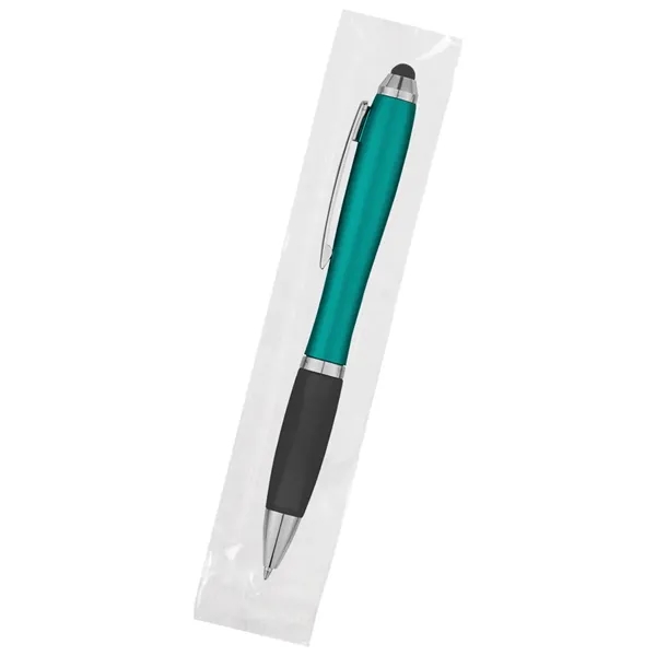 The Satin Stylus pen with stylus has twist action and a... from ASI 61125 Hit Promotional Products / Hit®