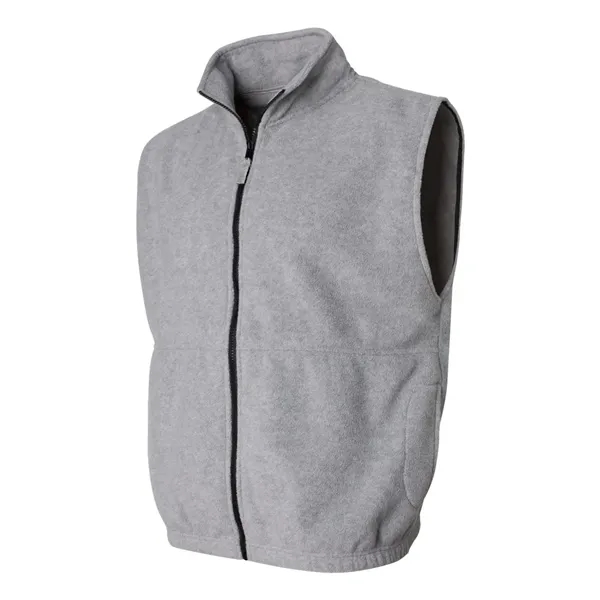 8.5 oz. 100% polyester, full zip fleece vest. Blank product.... from ASI 84358 S&S Activewear