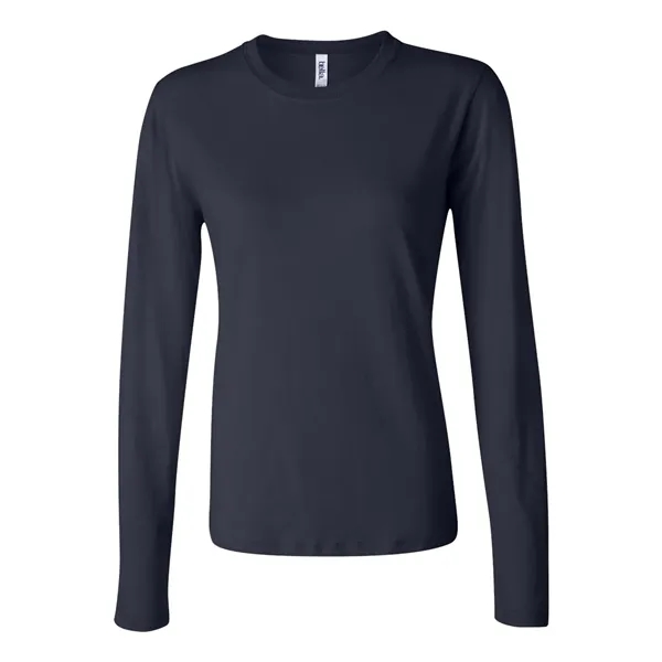 Women's long sleeve crewneck jersey t-shirt. Blank product.... from ASI 84358 S&S Activewear