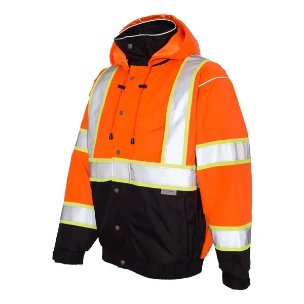 Bomber jacket with removable black quilted lining and reflected material... from ASI 84358 S&S Activewear