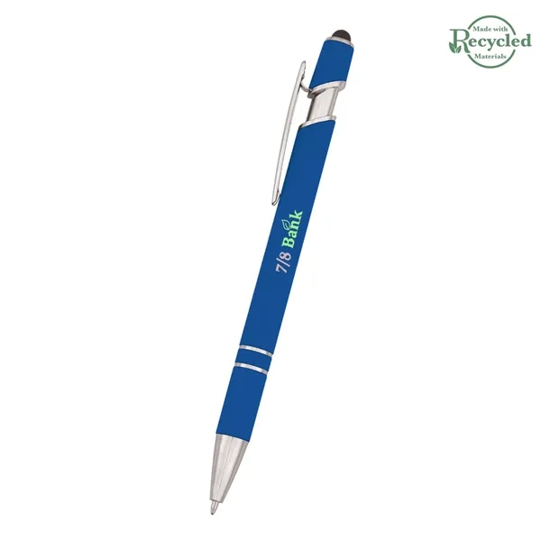 Roslin pen measuring 5 1/2" with a plunger-action mechanism and stylus... from ASI 61125 Hit Promotional Products / Hit®