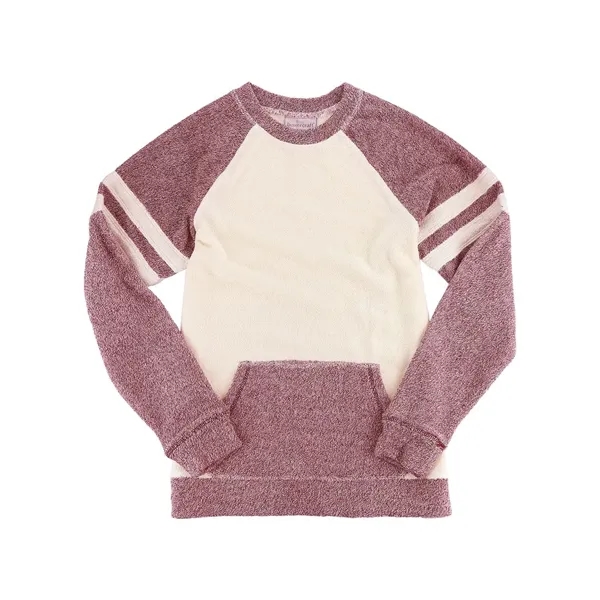 Women's Cozy Contrast Fleece Pullover... from ASI 84358 S&S Activewear