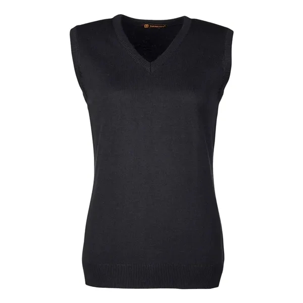Harriton Women's Pilbloc™ V-Neck Sweater Vest... from ASI 84358 S&S Activewear
