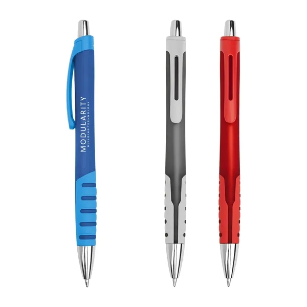 Plunger action ballpoint pen made with recycled ABS plastic.... from ASI 61125 Hit Promotional Products / Hit®