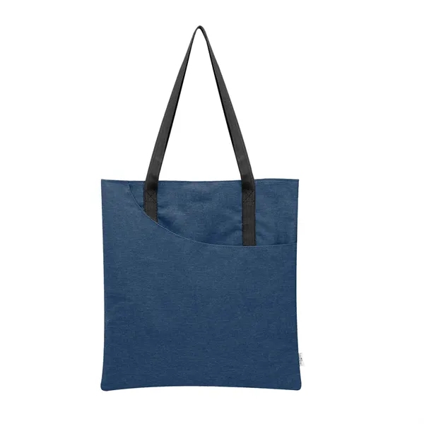 Heathered rPET tote bag with 27" handles and front slip pocket.... from ASI 61125 Hit Promotional Products / Hit®